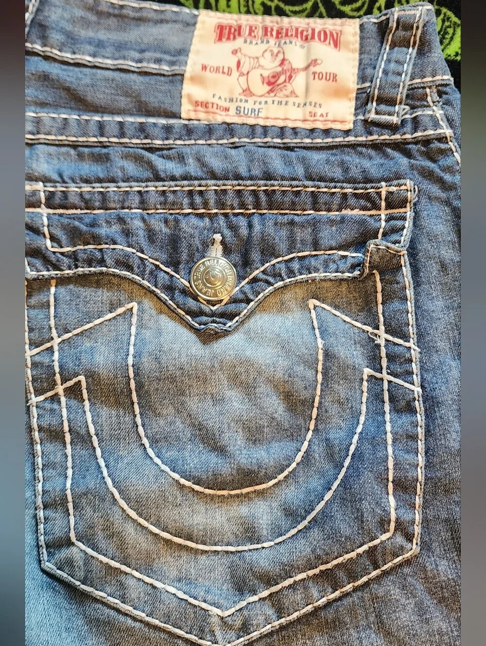 True Religion Mens Shorts. Tag Size 38. Fit More Like 36. 11 Inch Inseam